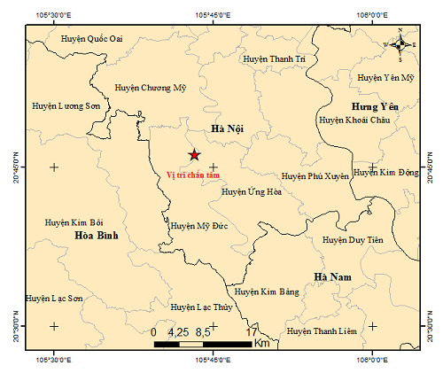 Hà Nội xảy ra động đất 4.0 độ richter  - Ảnh 1.