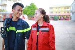 Ảnh cưới bên xe chữa cháy của cặp lính cứu hoả Quảng Trị