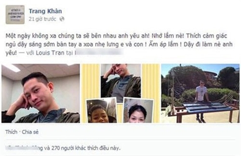 Lộ diện ông xã điển trai của Trang Trần