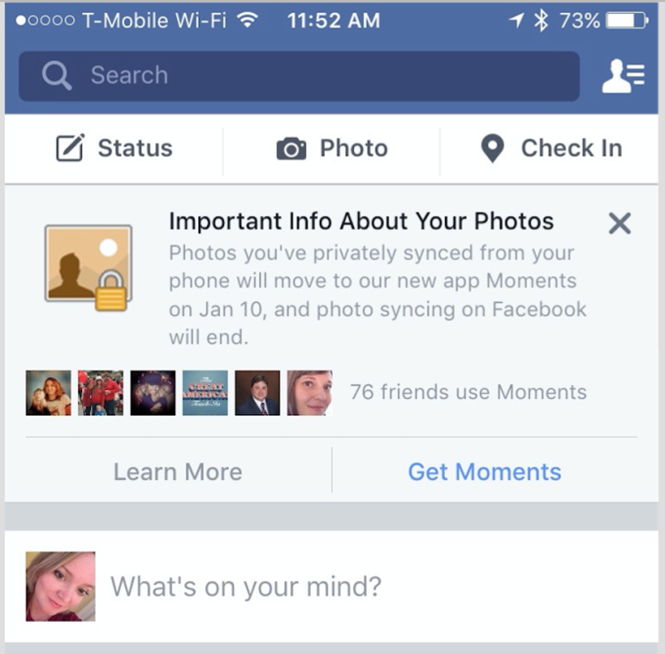 Facebook chính thức khai tử tính năng đồng bộ ảnh từ smartphone