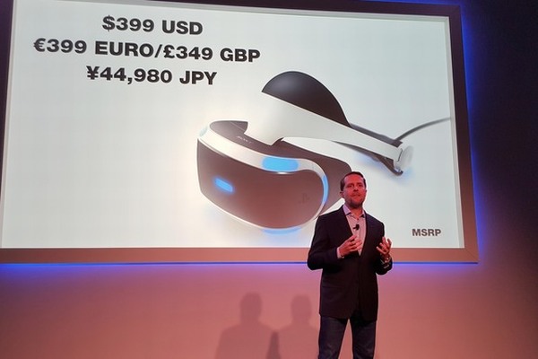 Kính thực tế ảo PlayStation VR lên kệ, giá 399 USD