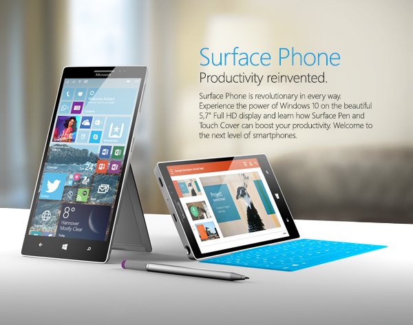 Microsoft sẽ ra 3 mẫu Surface Phone vào năm sau?