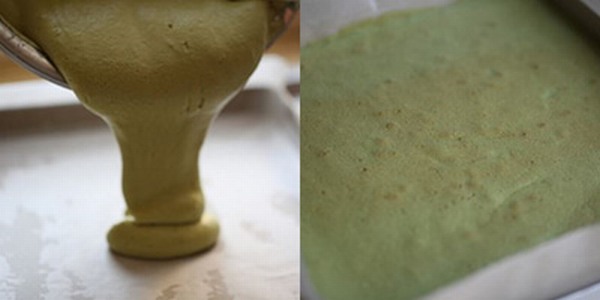 Thơm mát mềm mịn món bánh bông lan cuộn trà xanh