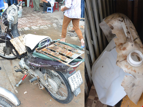 Nổ acid ở chợ Kim Biên, 5 người bị thương