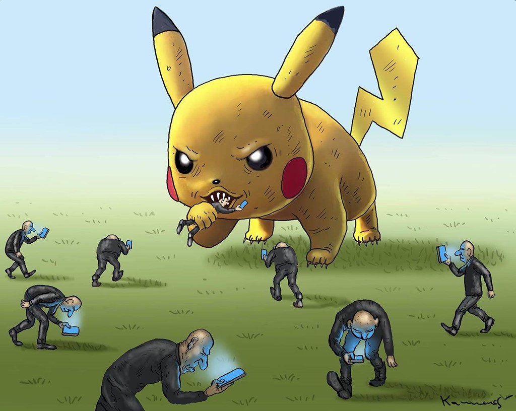 Bộ tranh: Thế giới hỗn loạn vì Pokemon Go