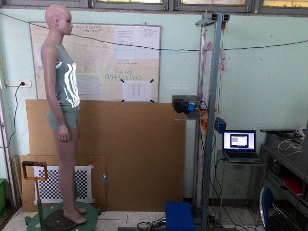 Đo kích thước cơ thể người bằng máy quét 3D