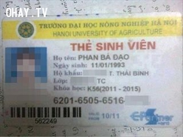 Chết cười với những cái tên ĐỘC NHẤT VÔ NHỊ ở Việt Nam