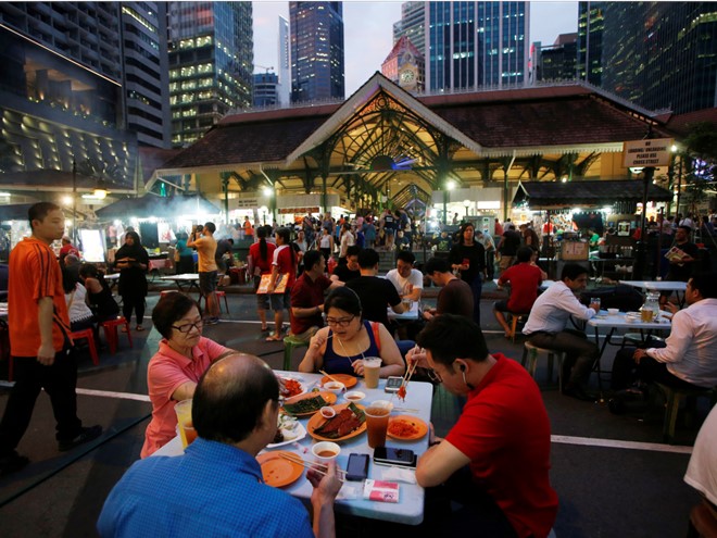 'Những món ăn vỉa hè cuốn hút du khách ở Singapore