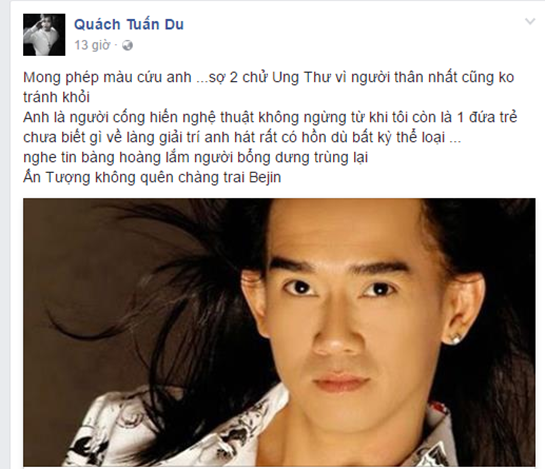 Sao Việt trắng đêm cầu nguyện cho ca sĩ Minh Thuận