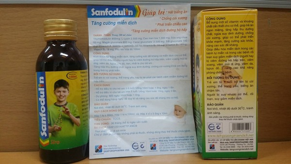 Siro Sanfodulim dành cho trẻ em nổi váng, nhà sản xuất thờ ơ?