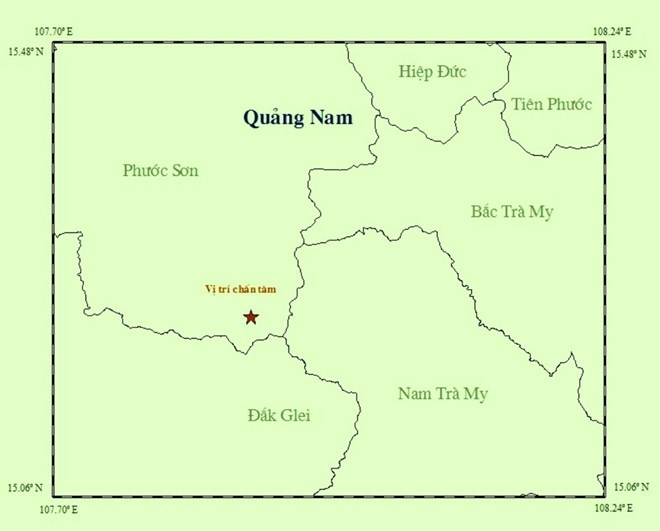 10 ngày xảy ra liên tiếp 3 trận động đất ở Quảng Nam