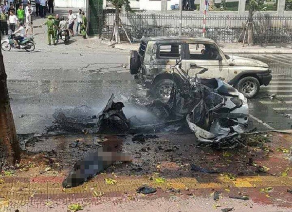 Nổ xe taxi ở Quảng Ninh: Xác định nguyên nhân vụ nổ