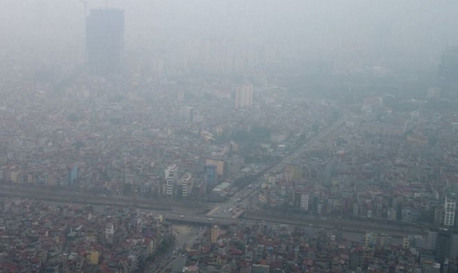Ô nhiễm không khí tại Hà Nội dựa trên chỉ số của bụi mịn