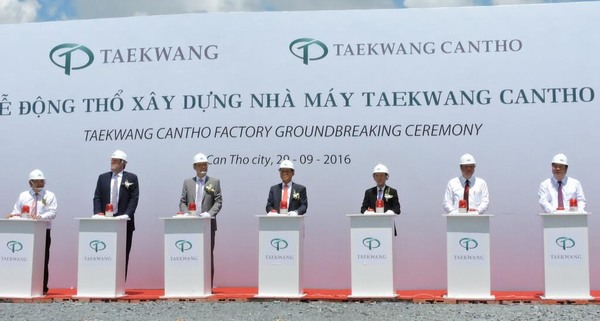 Tập đoàn Taekwang xây nhà máy giày thể thao 170 triệu USD tại Cần Thơ