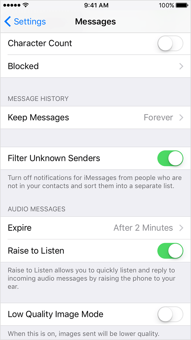 Cách chặn tin nhắn rác trong iMessage