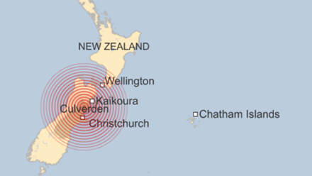 Động đất mạnh liên tiếp ở New Zealand, xuất hiện sóng thần