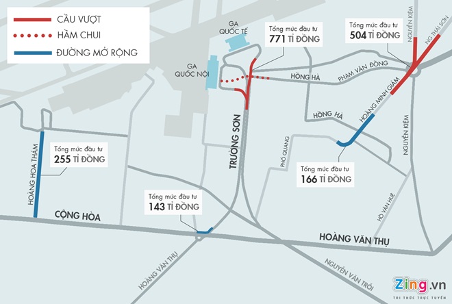 TP.HCM hạn chế xe qua cửa ngõ sân bay Tân Sơn Nhất