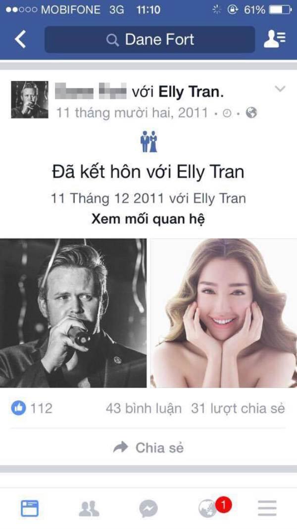 Xuất hiện 'chồng tin đồn' của Elly Trần sau khi cô tung ảnh cưới