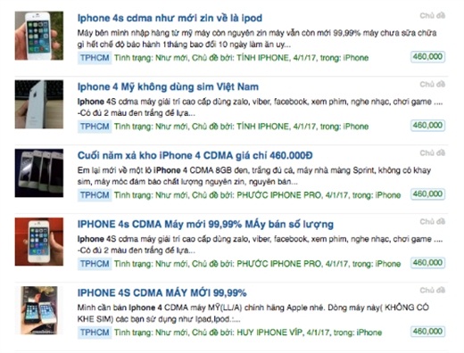 'iPhone giá vài trăm nghìn đồng tràn lan dịp Tết