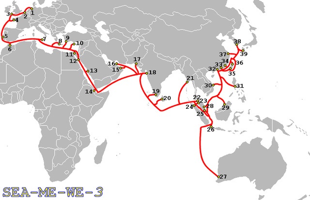 Thêm một đường cáp quang biển nữa đứt, người Việt có thể phải đón Tết Đinh Dậu không kết nối Internet với thế giới