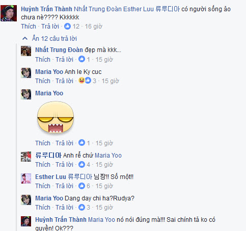Trấn Thành thường xuyên trêu ghẹo em gái Hari Won trên facebook