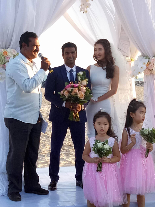Bảng tình sử được tiết lộ ở đám cưới của Nguyệt Ánh và chồng Ấn Độ