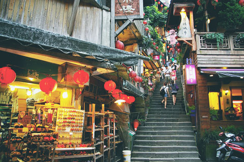 Du ngoạn thắng cảnh làng cổ Cửu Phần ở Đài Loan