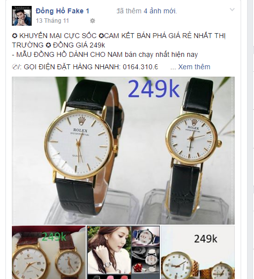 'Đắng lòng' khi mua đồng hồ 'fake của fake'