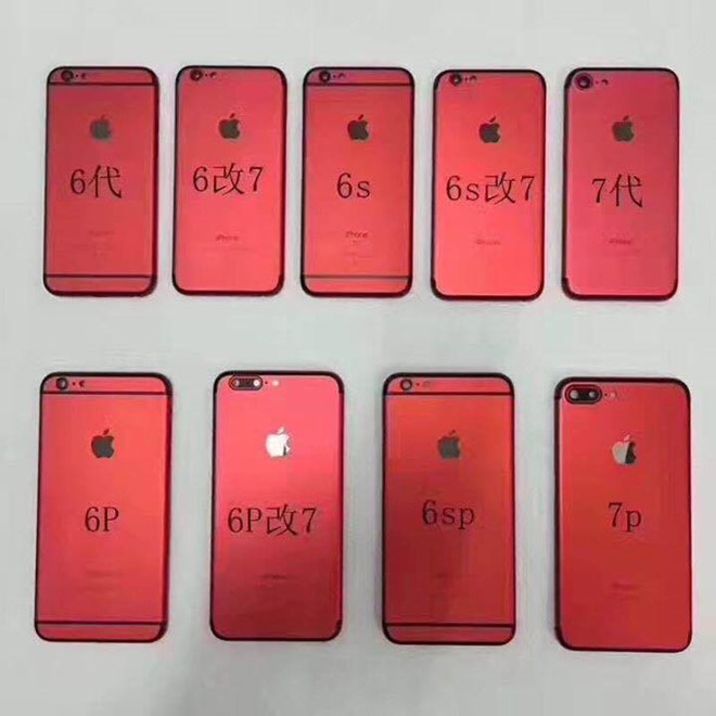 Xuất hiện dịch vụ độ vỏ màu đỏ cho iPhone 7