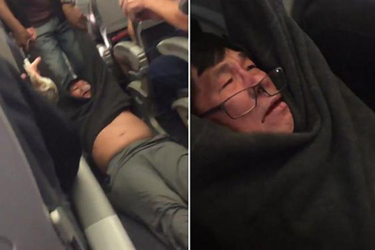 'Hành khách bị lôi khỏi máy bay Mỹ 
