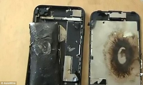 'iPhone 7 tiếp tục cháy nổ do pin