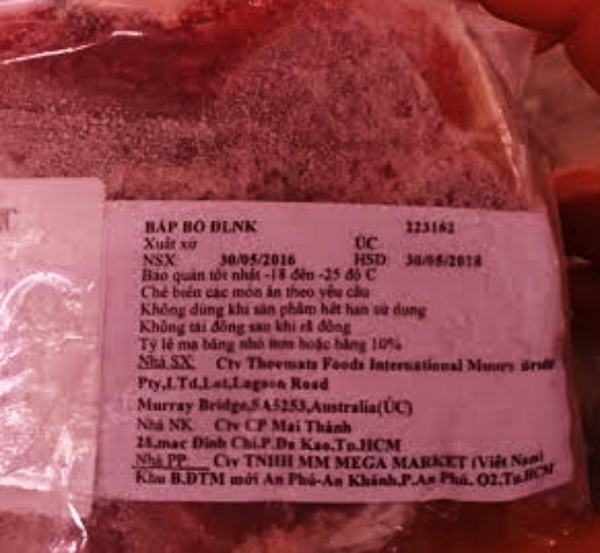Kinh ngạc với thịt bò nhập khẩu giá rẻ, hạn sử dụng tới 2 năm trong siêu thị