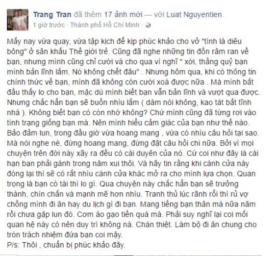 Trấn Thành bị Đài truyền hình Vĩnh Long cấm cửa, Trường Giang và Thu Trang lên tiếng
