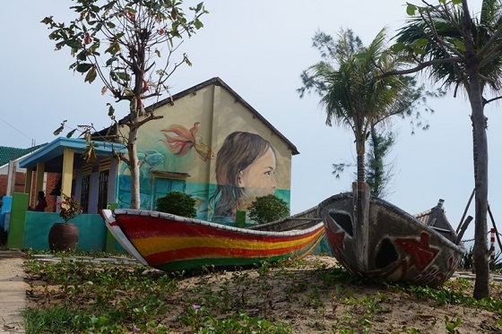 Con đường thuyền thúng đầu tiên tại Việt Nam ở làng Bích Họa