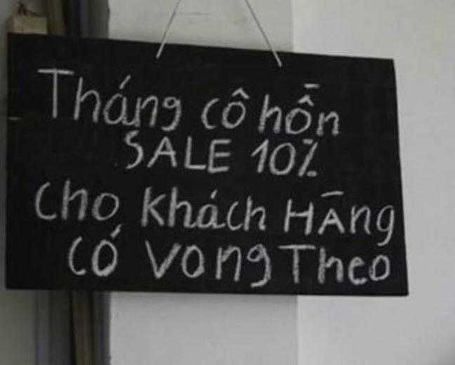 'Soc’ voi kieu ban hang thang co hon: ' giam 10% cho khach co vong theo'!