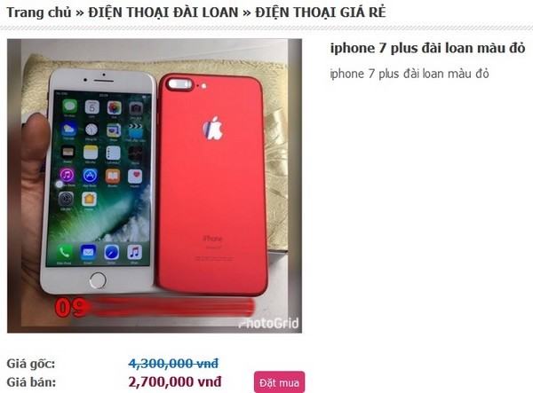 'Choáng' với nguồn gốc iPhone 7 giá rẻ đang bán tràn lan trên mạng