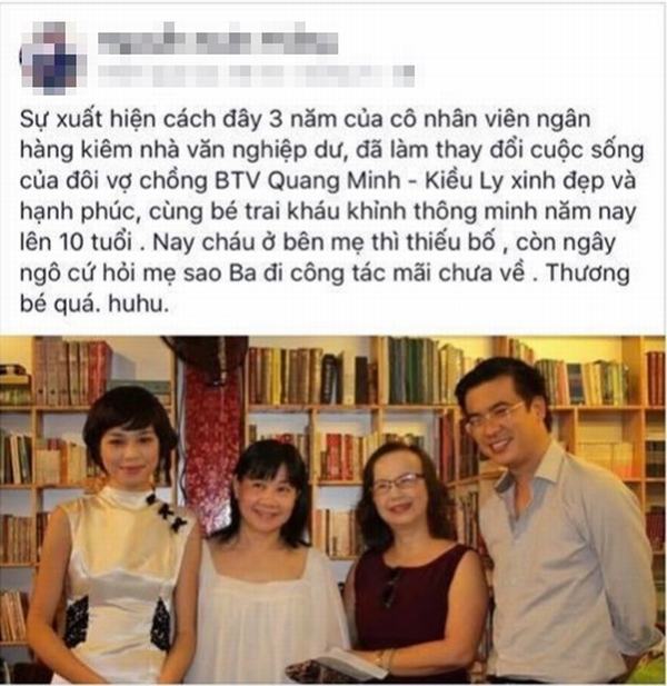 Sốc trước thông tin đồn đoán BTV Quang Minh chỉ mới ly hôn 5 tháng, đã có con 10 tuổi và vợ sắp cưới là người thứ 3