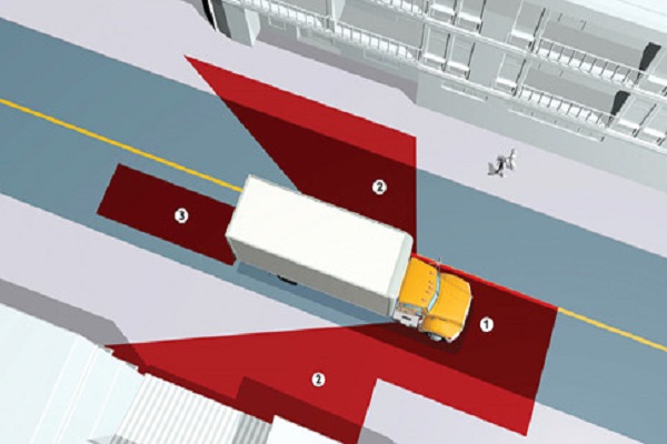Điểm mù của xe hạng nặng mà tài xế và người tham gia giao thông cần biết tránh tai nạn oan khốc