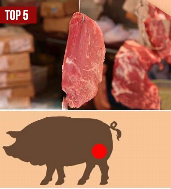5 miếng thịt ngon nhất trên con lợn: Bạn đã biết để chọn mua?