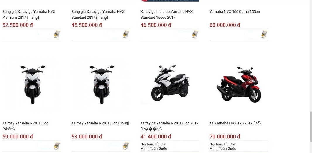 Bất ngờ với giá xe Yamaha NVX tăng vọt rồi giảm sâu tại đại lý