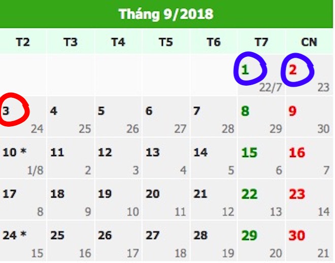 Ngoài Tết Nguyên đán, còn có nhiều kỳ nghỉ dài ngày trong năm 2018