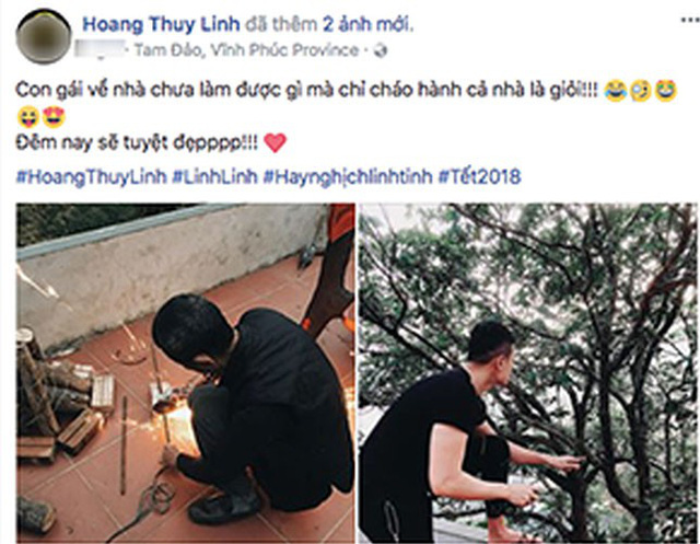 Vào tháng 2/2018 Hoàng Thùy Linh cũng chia sẻ hình ảnh Vĩnh Thụy khi về Vĩnh Phúc ăn Tết cùng gia đình cô, khiến nhiều fan cho rằng họ đang ngầm thông báo đã ra mắt hai họ đôi bên.
