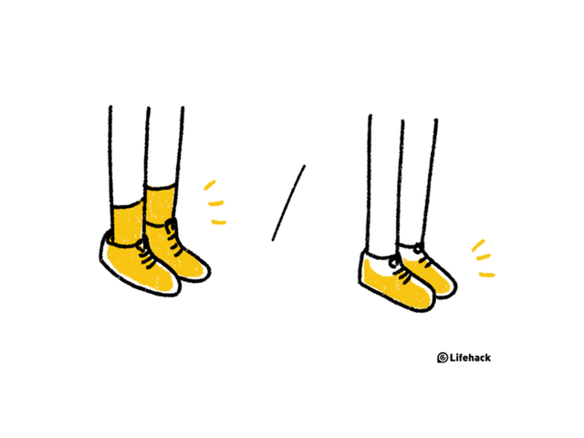  Đi tất phù hợp với giày sẽ giúp bạn cảm thấy thoải mái hơn. 