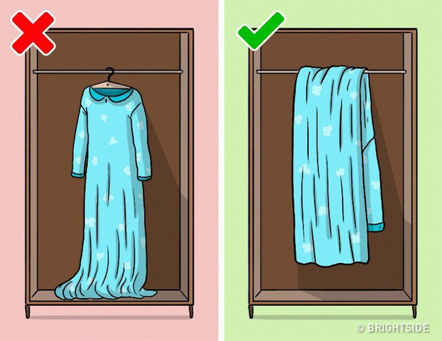 Nếu không muốn tủ quần áo lúc nào cũng lộn xộn, hãy bỏ ngay thói quen sắp xếp 