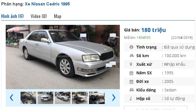 Những chiếc ô tô Nissan cũ này đang rao bán tầm giá 100 triệu đồng tại Việt Nam