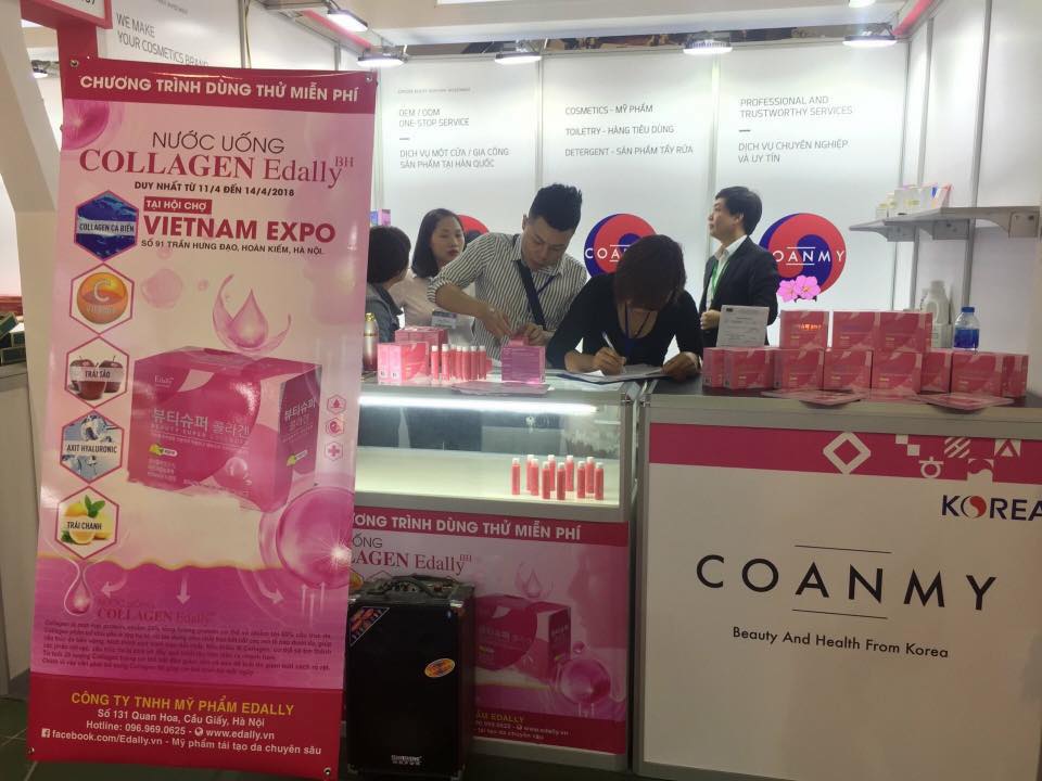 Ban tổ chức Vietnam Expo 2018 để Nước uống Collagen Edally không phép quảng cáo trong hội chợ