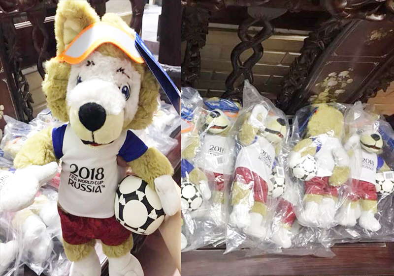 'Hốt bạc' nhờ kinh doanh sói bông Zabivaka - linh vật World Cup 2018