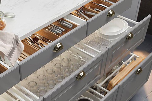Lý do nên thay tủ đồ bằng ngăn kéo trong nhà bếp