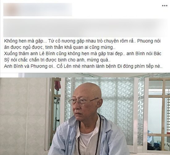 Thực hư thông tin diễn viên Lê Bình chữa khỏi ung thư phổi