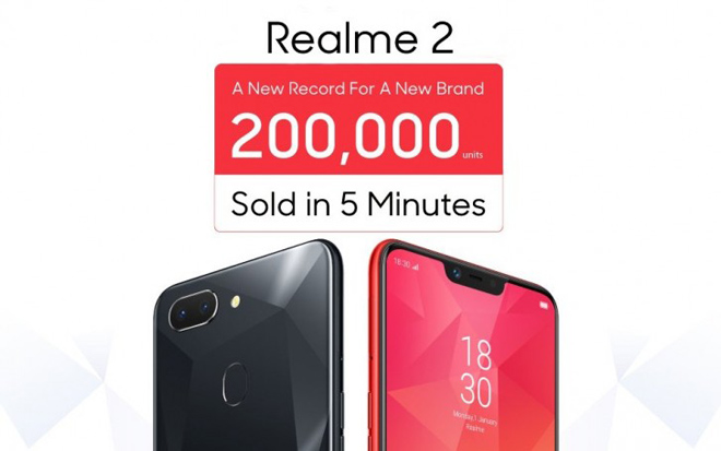 HOT: Smartphone siêu rẻ Oppo Realme 2 